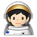 🧑🏻‍🚀 Emoji Astronaut(in): helle Hautfarbe Samsung One UI 2.5.