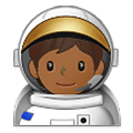 🧑🏾‍🚀 Emoji Astronauta: Tono De Piel Oscuro Medio en Samsung One UI 2.5.
