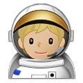 🧑🏼‍🚀 Emoji Astronauta: Pele Morena Clara na Samsung One UI 2.5.