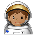Emoji 🧑🏽‍🚀 Astronauta: Carnagione Olivastra su Samsung One UI 2.5.