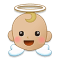 👼🏼 Emoji Bebé ángel: Tono De Piel Claro Medio en Samsung One UI 2.5.