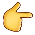 👉 Emoji Dorso Da Mão Com Dedo Indicador Apontando Para A Direita na Samsung One UI 2.5.