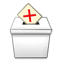 ☒ Emoji Urnas eleitorais com X na Samsung One UI 2.5.