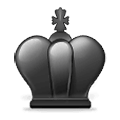 ♚ Emoji Rei de xadrez preto  na Samsung One UI 2.5.