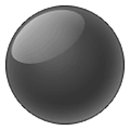 ⚫ Emoji schwarzer Kreis Samsung One UI 2.5.