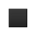 ◾ Emoji Cuadrado Negro Mediano-pequeño en Samsung One UI 2.5.