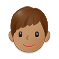 Emoji 👦🏽 Bambino: Carnagione Olivastra su Samsung One UI 2.5.