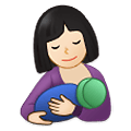 🤱🏻 Emoji Lactancia Materna: Tono De Piel Claro en Samsung One UI 2.5.