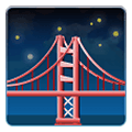 🌉 Emoji Brücke vor Nachthimmel Samsung One UI 2.5.