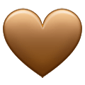 🤎 Emoji Coração Marrom na Samsung One UI 2.5.