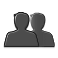 👥 Emoji Dos Siluetas De Bustos en Samsung One UI 2.5.