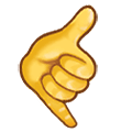 Emoji 🤙 Mano Con Gesto Di Chiamata su Samsung One UI 2.5.