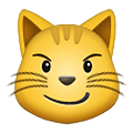 Emoji 😼 Gatto Con Sorriso Sarcastico su Samsung One UI 2.5.
