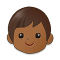 Émoji 🧒🏾 Enfant : Peau Mate sur Samsung One UI 2.5.
