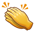👏 Emoji Mãos Aplaudindo na Samsung One UI 2.5.