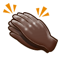 👏🏿 Emoji klatschende Hände: dunkle Hautfarbe Samsung One UI 2.5.