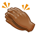 👏🏾 Emoji klatschende Hände: mitteldunkle Hautfarbe Samsung One UI 2.5.