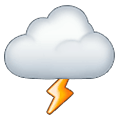 🌩️ Emoji Nuvem Com Trovão na Samsung One UI 2.5.
