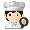 Emoji 🧑🏻‍🍳 Persona Che Cucina: Carnagione Chiara su Samsung One UI 2.5.