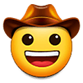Emoji 🤠 Faccina Con Cappello Da Cowboy su Samsung One UI 2.5.