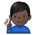 🧏🏿‍♂️ Emoji Hombre Sordo: Tono De Piel Oscuro en Samsung One UI 2.5.