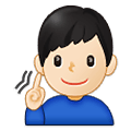 🧏🏻‍♂️ Emoji gehörloser Mann: helle Hautfarbe Samsung One UI 2.5.