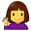 Emoji 🧏‍♀️ Donna Con Problemi Di Udito su Samsung One UI 2.5.