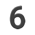 6️ Emoji Numero seis en Samsung One UI 2.5.