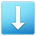 Emoji ⬇️ Freccia Rivolta Verso Il Basso su Samsung One UI 2.5.