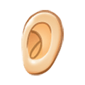Emoji 👂🏻 Orecchio: Carnagione Chiara su Samsung One UI 2.5.
