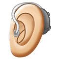 🦻🏻 Emoji Ouvido Com Aparelho Auditivo: Pele Clara na Samsung One UI 2.5.