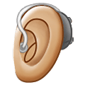🦻🏼 Emoji Ohr mit Hörhilfe: mittelhelle Hautfarbe Samsung One UI 2.5.