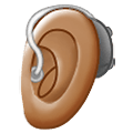 🦻🏽 Emoji Ohr mit Hörhilfe: mittlere Hautfarbe Samsung One UI 2.5.