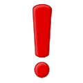 Emoji ❗ Punto Esclamativo Rosso su Samsung One UI 2.5.