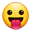 😛 Emoji Rosto Mostrando A Língua na Samsung One UI 2.5.