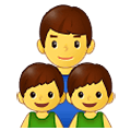👨‍👦‍👦 Emoji Familie: Mann, Junge und Junge Samsung One UI 2.5.