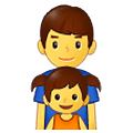 👨‍👧 Emoji Familie: Mann, Mädchen Samsung One UI 2.5.