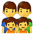 👨‍👨‍👧‍👧 Emoji Familie: Mann, Mann, Mädchen und Mädchen Samsung One UI 2.5.
