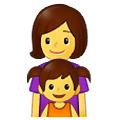 👩‍👧 Emoji Familie: Frau, Mädchen Samsung One UI 2.5.