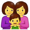 Emoji 👩‍👩‍👦 Famiglia: Donna, Donna E Bambino su Samsung One UI 2.5.