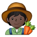 🧑🏿‍🌾 Emoji Agricultor: Tono De Piel Oscuro en Samsung One UI 2.5.