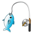 Emoji 🎣 Canna Da Pesca su Samsung One UI 2.5.