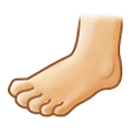🦶🏻 Emoji Fuß: helle Hautfarbe Samsung One UI 2.5.