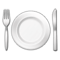 🍽️ Emoji Teller mit Messer und Gabel Samsung One UI 2.5.