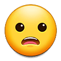 😦 Emoji entsetztes Gesicht Samsung One UI 2.5.