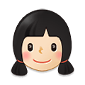 👧🏻 Emoji Mädchen: helle Hautfarbe Samsung One UI 2.5.