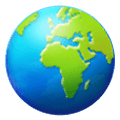 🌍 Emoji Globus mit Europa und Afrika Samsung One UI 2.5.