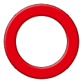 ⭕ Emoji hohler roter Kreis Samsung One UI 2.5.