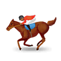 🏇🏾 Emoji Corrida De Cavalos: Pele Morena Escura na Samsung One UI 2.5.