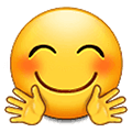 🤗 Emoji Gesicht mit umarmenden Händen Samsung One UI 2.5.